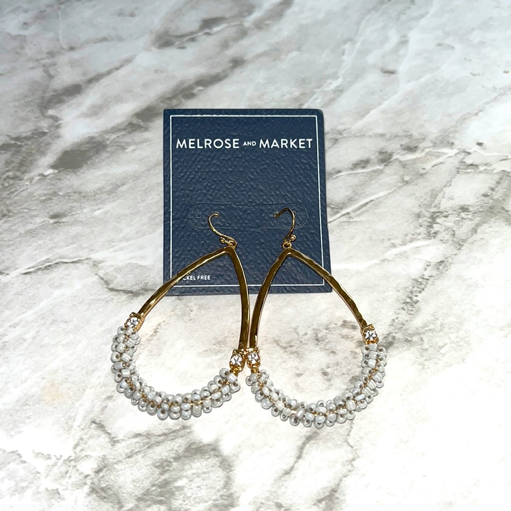 NEW Melrose and market teardrop beaded earrings